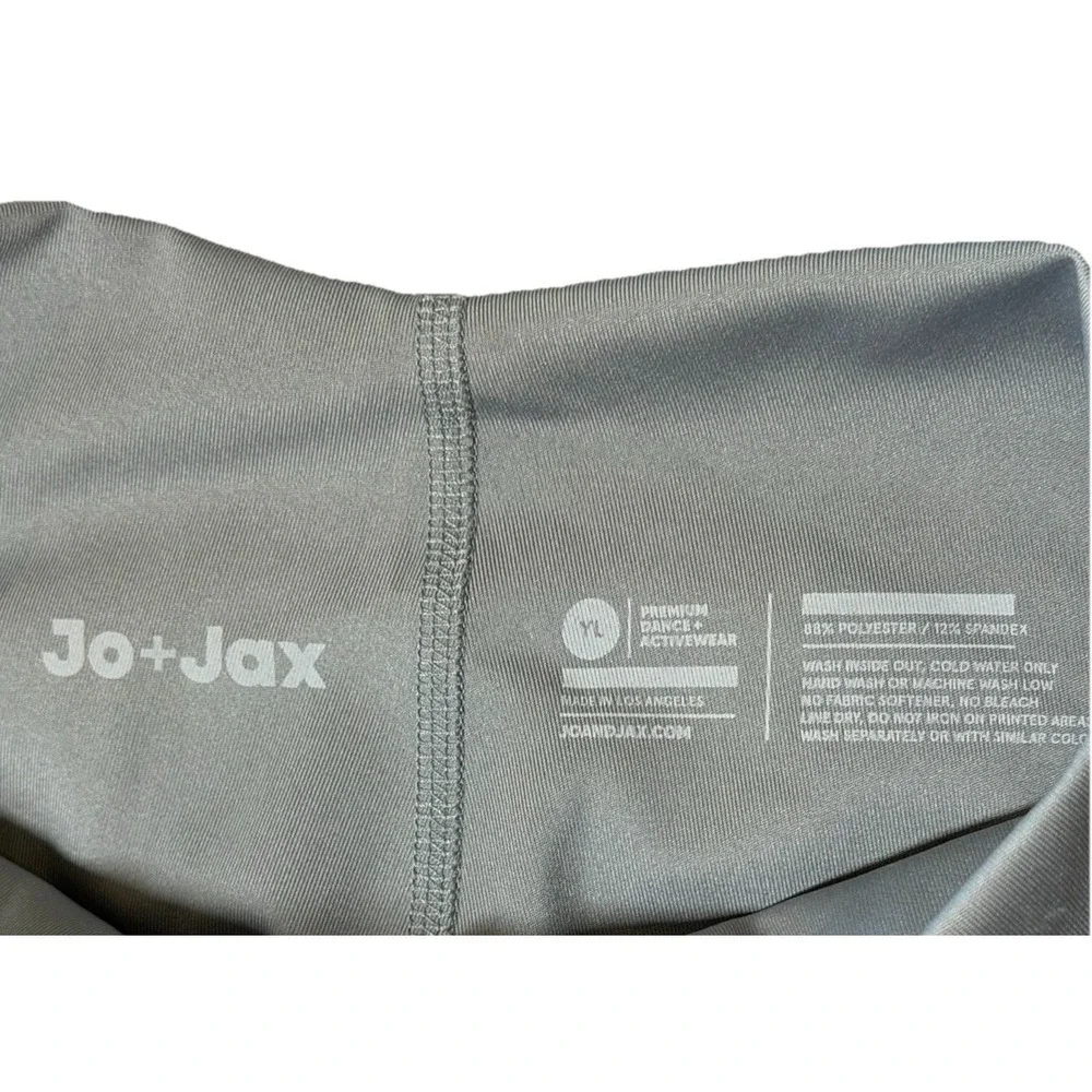Jo + Jax Danceware Solo Leggings Pockets Silver Gray Pants Youth Sz Large NWT